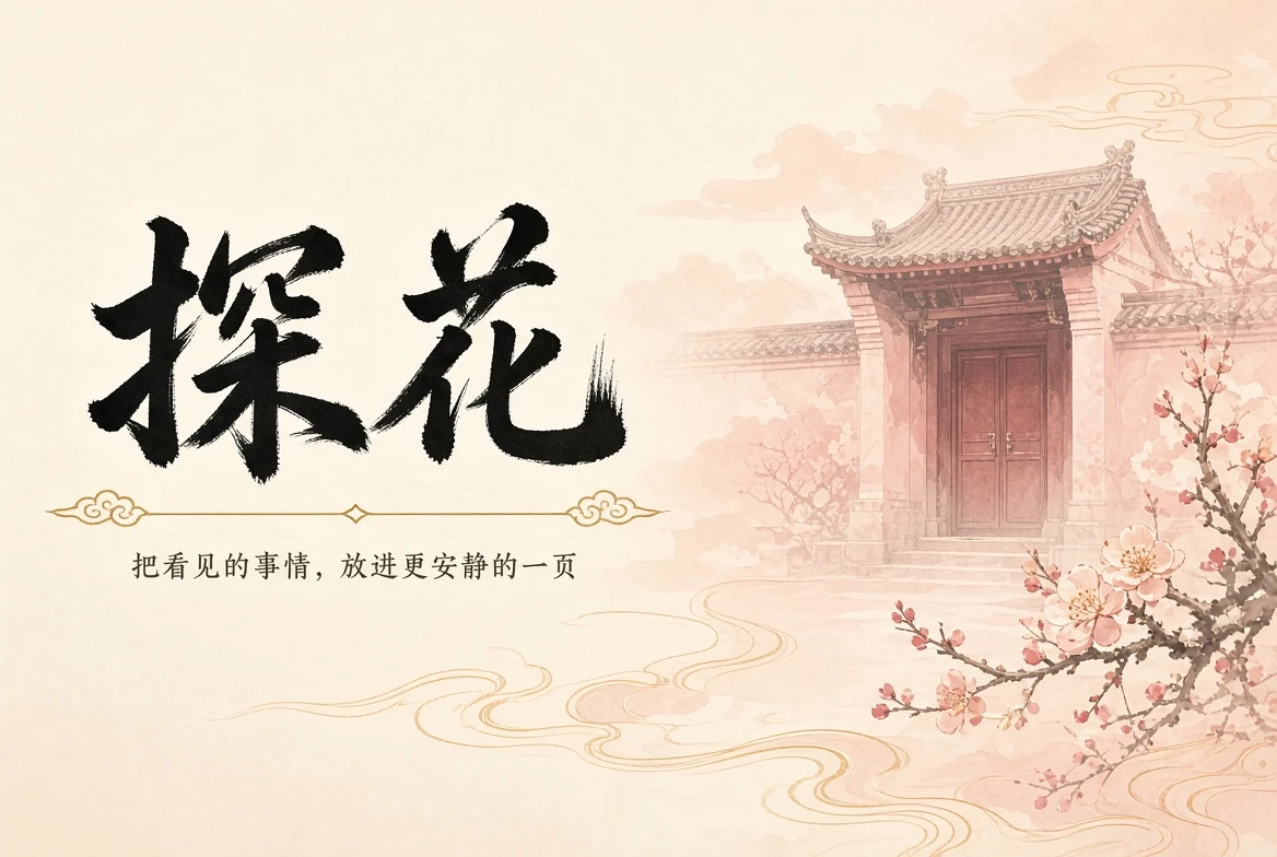 庭院暮色中的行走与记录